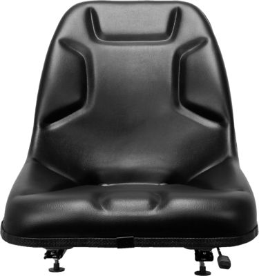 Image showing  21 in. Ultra High-Back Steel Pan Tractor Seat, Black