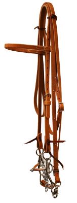 Reinsman Circle R Bridle Set, Copper Snaffle