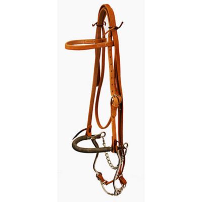 Harness Leather ROLLED Style Western Curb Strap for Horse Bridles NEW Tack 