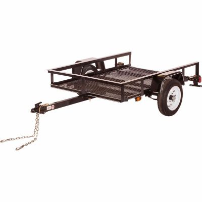 Carry-On Trailer 1,750 lb. Payload Capacity 4 ft. x 6 ft. Open Mesh Floor Trailer