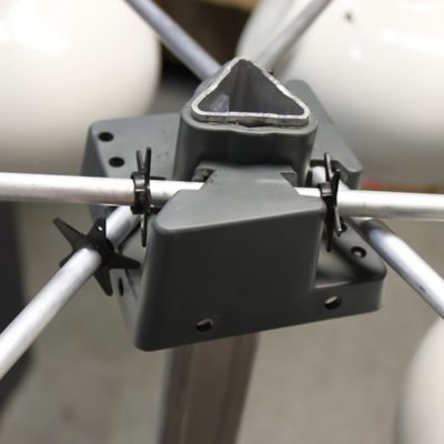 Image showing  Purple Martin Gourd Bird House Bracket, 40 in. x 22 in. x 5 in.