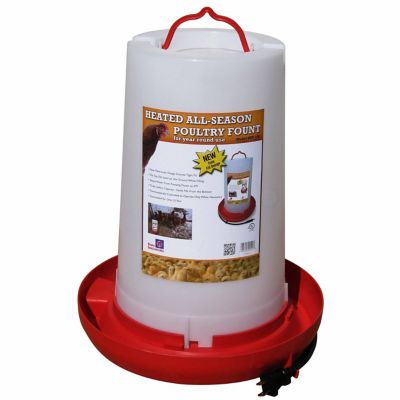 Farm Innovators 3 gal. Heated Poultry Waterer Fountain