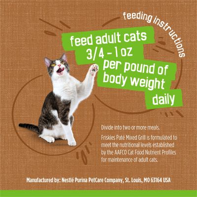 Image showing 6 th Purina Friskies All Life Stages Mixed Grill Pate Wet Cat Food, 5.5 oz.