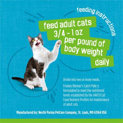 Image showing 6 th Purina Friskies Mariner's Catch All Life Stages Fish Pate Wet Cat Food, 5.5 oz. Can