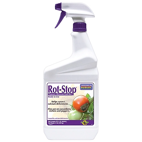 Bonide Rot-Stop Tomato Blossom End Rot, 32 oz Ready-to-Use Spray Garden Fertilizer for Calcium Deficiency in Plants