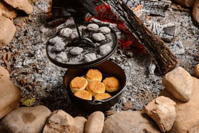 Image showing  Cast Iron Camp Dutch Oven, 4 qt., 10 in. Diameter