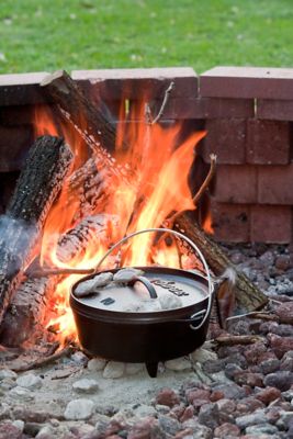 Image showing  Cast Iron Camp Dutch Oven, 4 qt., 10 in. Diameter
