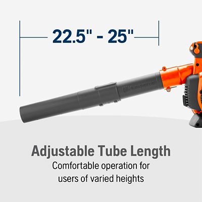 Image showing 6 th Husqvarna 125BVX 170 MPH/470 CFM 28cc Gas 3-in-1 Handheld Leaf Blower, Vacuum and Mulcher