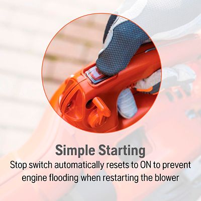 Image showing 7 th Husqvarna 125BVX 170 MPH/470 CFM 28cc Gas 3-in-1 Handheld Leaf Blower, Vacuum and Mulcher