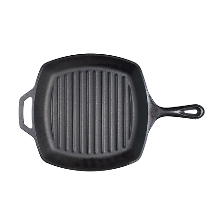 Lodge Cast Iron Cast-Iron Square Grill Pan, 10.5 sq. in.