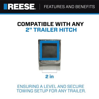 Image showing  1 in. Shank 2 in. Drop 6K lb. Capacity Hitch Ball Mount, Chrome