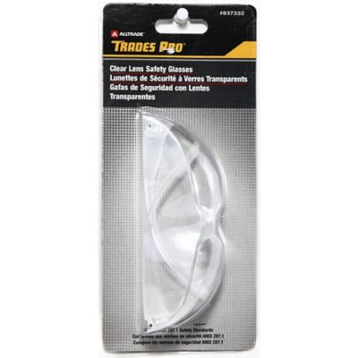 Image showing  Safety Glasses, Clear Frame, Clear Lens