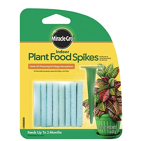Miracle-Gro 1.1 oz. Indoor Plant Food Spikes, 24-Pack