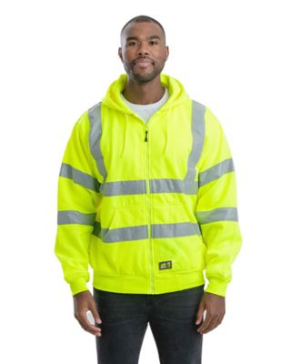 Image showing 0 th Berne Men's Hi-Vis Class 3 Thermal-Lined Hooded Sweatshirt