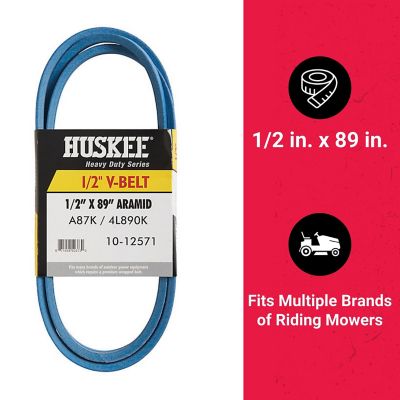 Image showing  0.5 in. x 89 in. Blue Aramid V-Belt