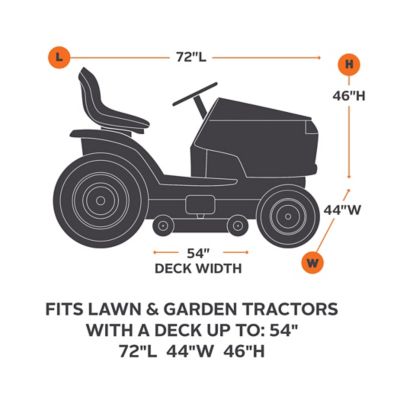 Image showing  Lawn Tractor Cover for 54 in. Deck Mowers
