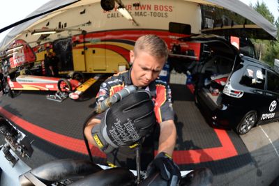 Image showing  Men's FastFit Synthetic Leather Work Gloves, Large, Black, 1-Pair