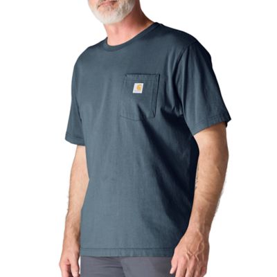 Image showing 2 th Carhartt Men's Iconic K87 Loose Fit Heavyweight Short-Sleeve Pocket T-Shirt