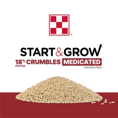 Image showing  Start and Grow Medicated Crumbles Chick Feed