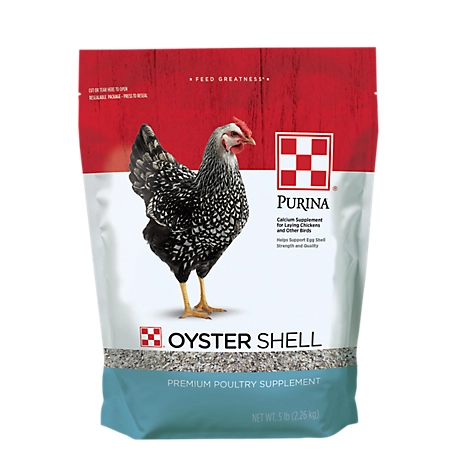 Purina Oyster Shell for Laying Hens, 5 lb. Bag