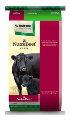 Nutrena NutreBeef Cattle Breeder Cottonseed Cube with 37% AN Feed, 50 lb.