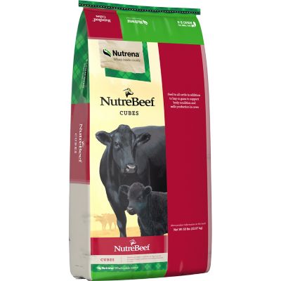 Image showing 7 th Nutrena NutreBeef Cattle Breeder Cottonseed Cube with 37% AN, 50 lb. Bag
