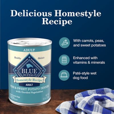 Image showing  Adult Fish and Vegetables Pate Wet Dog Food, 12.5 oz. Can