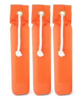 Image showing  Brand Canvas Dummies - Hunting Dog Training Tool - Weighted Bumper for Easy Throwing - Floats - Orange