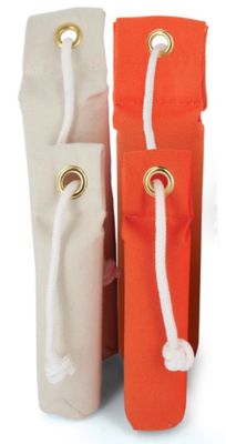 Image showing  Brand Canvas Dummies - Hunting Dog Training Tool - Weighted Bumper for Easy Throwing - Floats - Orange