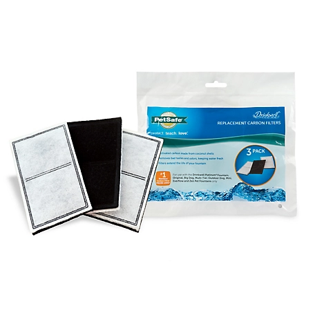 PetSafe Drinkwell Pet Drinking Fountain Replacement Carbon Filters, 3 pk.