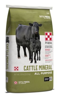 Purina Wind and Rain All-Season 4 Beef Cattle Mineral Supplements with ...