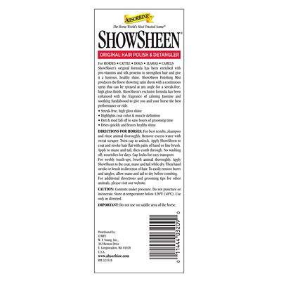 Image showing  ShowSheen Finishing Mist for Horses, 15 oz.