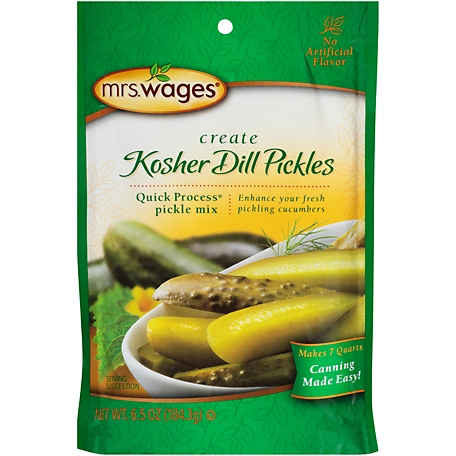 Mrs. Wages Kosher Dill Pickles Quick-Process Pickle Mix, Makes 7 qt.