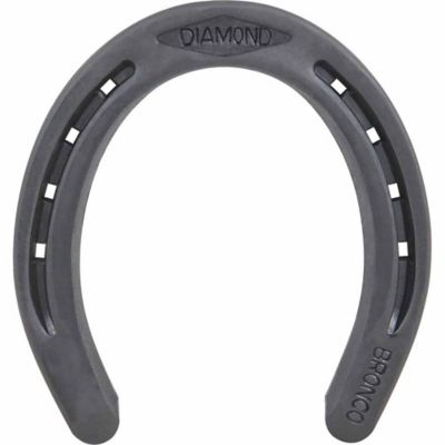 Diamond Farrier Plain Bronco Horseshoes, Size 0, 4 ct.