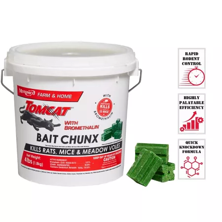 Tomcat 4 lb Bromethalin Chunx Rodent Bait Animal & Rodent Bait