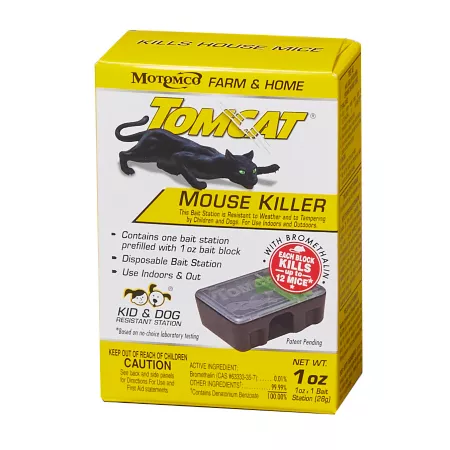 Tomcat Mouse Killer Child and Dog Resistant Disposable Station Animal & Rodent Traps