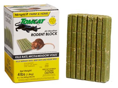 Tomcat 1 lb. All-Weather Rodent Block Bait, 4 pk.