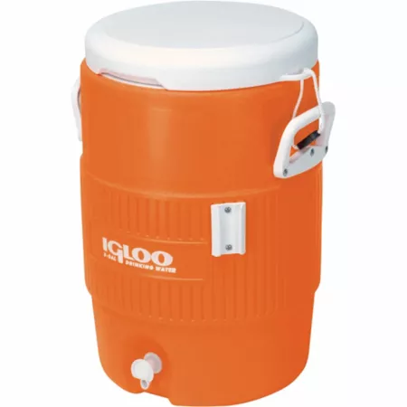 Igloo 5 gal Upper Seat Cooler Orange Water Coolers