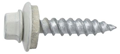 Image showing  #10 x 1 in. White Painted Self-Piercing Sheeter, 1lb Box