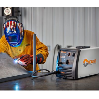 Image showing 6 th Hobart 115V/230V/210A Handler 210MVP MIG Welder, 1/4 in. to 3/8 in. Thickness, 40 IPM- 770 IPM Wire Speed Feed