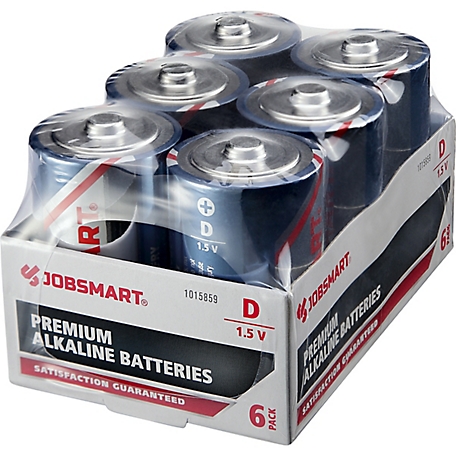 D Zinc Chloride Batteries, 6 Pack