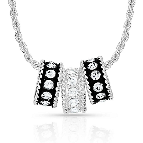Montana Silversmiths Crystal Shine 3-Ring Necklace