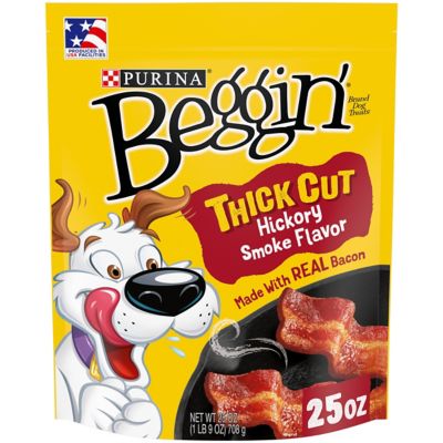 Purina Beggin' Thick Cut Hickory Smoke Flavor Dog Treats, 25 oz.