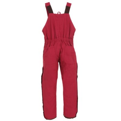 Image showing  Women's Sanded/Washed Duck Quilt-Lined Insulated Bib Overalls