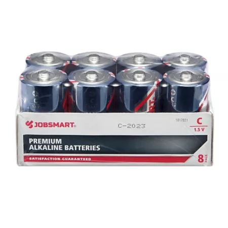 JobSmart C Alkaline Batteries 8 Pack Batteries