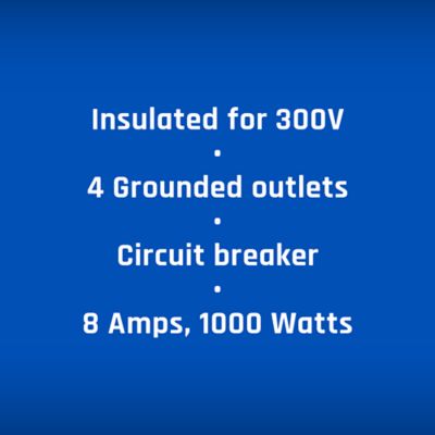 Image showing  100 ft. 16-Gauge Cord Crank Reel with 4 Outlets