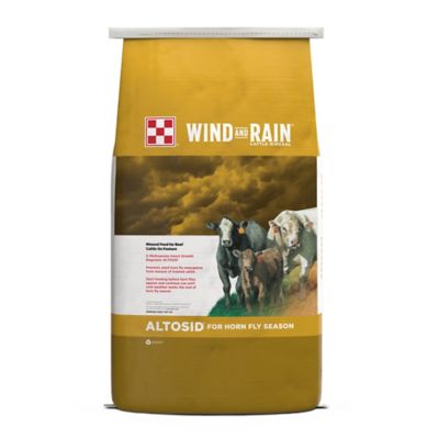 Image showing  Wind and Rain Storm All Season 7.5 Complete Altosid Fly Control Beef Cattle Mineral Feed, 50 lb. Bag
