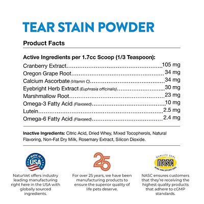 Image showing  Tear Stain Supplement Powder for Dogs and Cats, 200g
