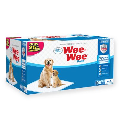 Image showing 7 th Four Paws Wee-Wee Quilted Dog Training Pads, 100 ct.