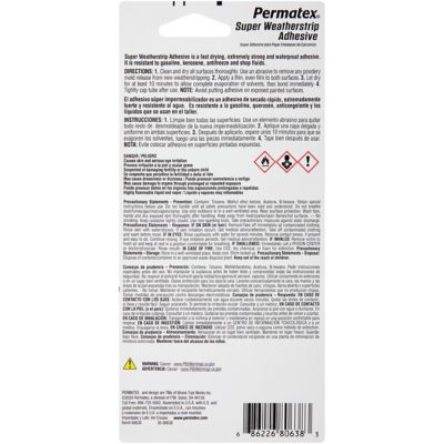 Image showing  Super Weatherstrip Adhesive, 2 fl. oz.